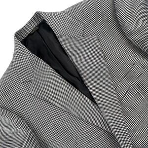 Hamilton Mens 40R Blazer Sport Coat Gray Black Houndstooth Custom Tailored USA
